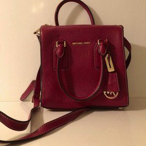 Michael Kors Red Hot Leather Shoulder Bag